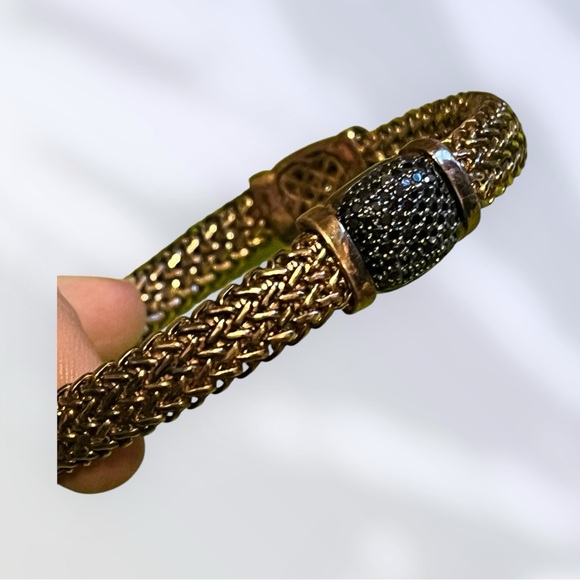 Milor Jewelry - Milor Italy Vintage Gold and Black Bracelet